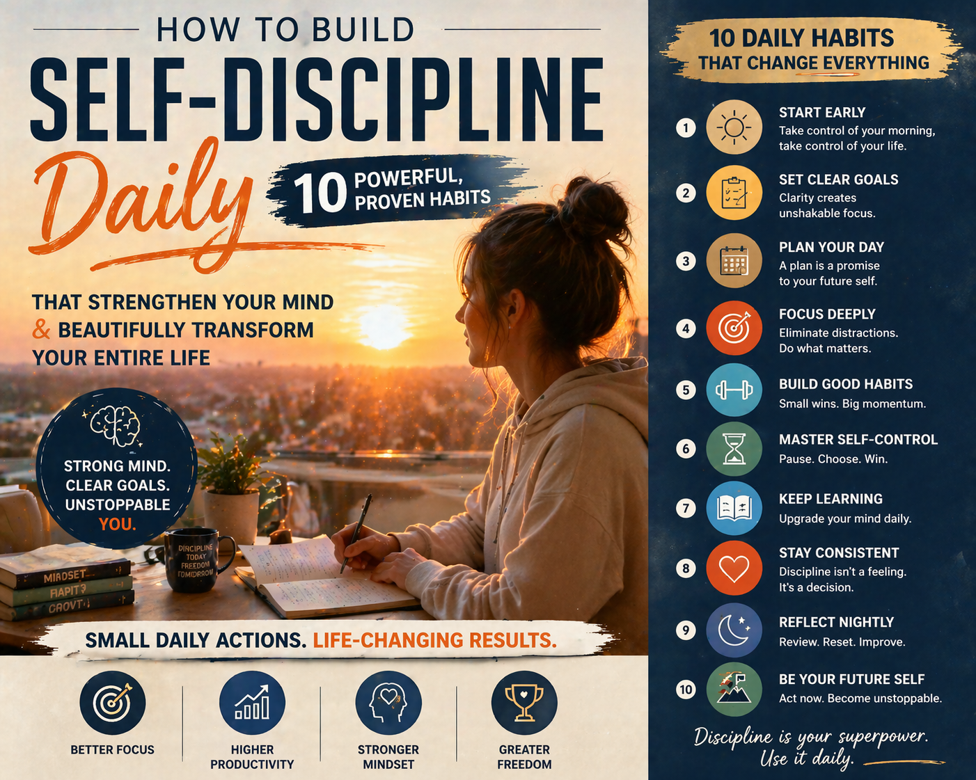 how to build self-discipline daily