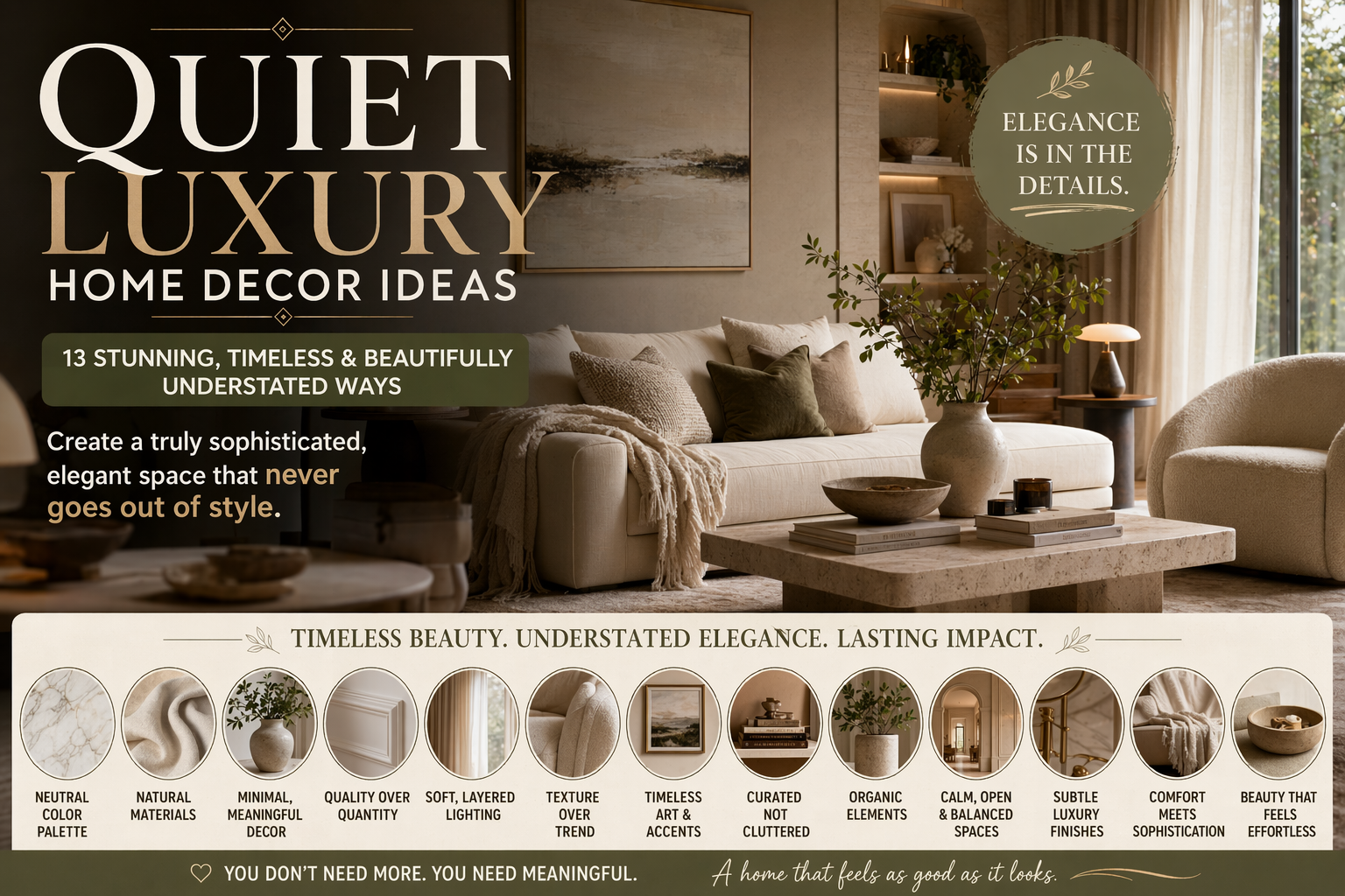 quiet luxury home decor ideas