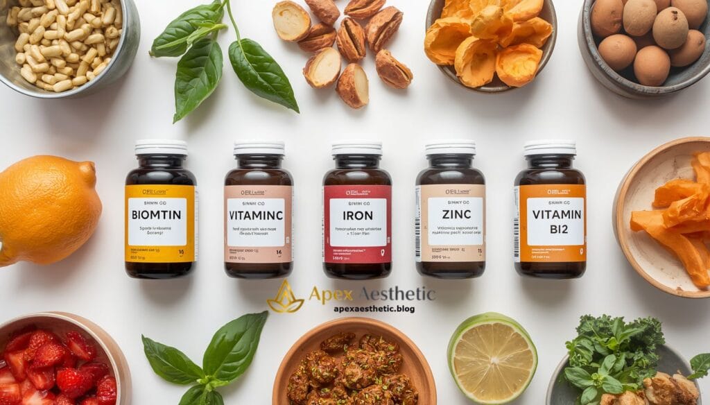 Comparison of common vitamin supplements that support healthy hair growth.